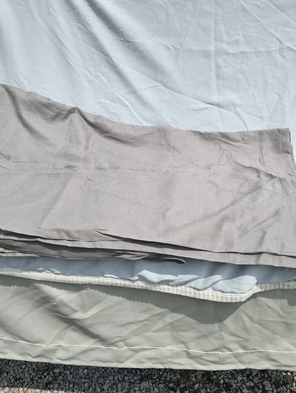 Quince 96x108 European Linen Gray Light Filtering 1 Panel 96